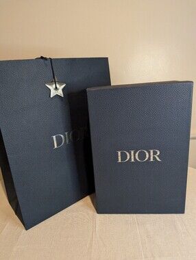 Dior Empty Gift Shoes Box and Dior Shopping Bag